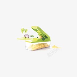 瓜果刨法国多功能切菜器绿色高清图片