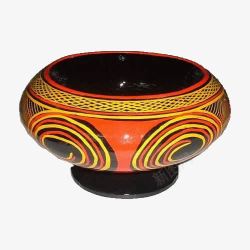 彝族漆器木碗素材