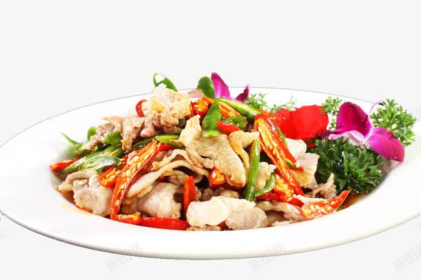 农家炒肉片png免抠素材_88icon https://88icon.com 传统美食 农家菜 摄影 炒肉 炒菜 美食 菜品 餐饮美食