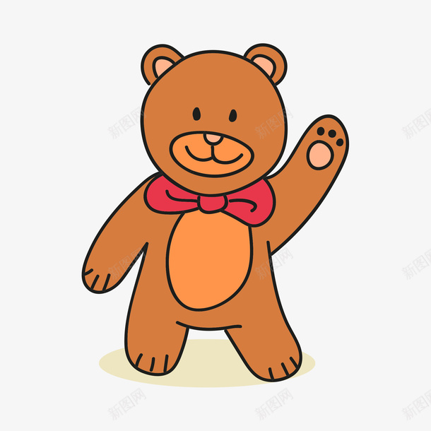 可爱打招呼的泰迪熊公仔png免抠素材_88icon https://88icon.com 卡通风格 可爱泰迪熊 手绘 手绘泰迪熊 打招呼的泰迪熊 泰迪熊 泰迪熊公仔