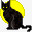 躺着的猫Blackcat01Icon图标图标