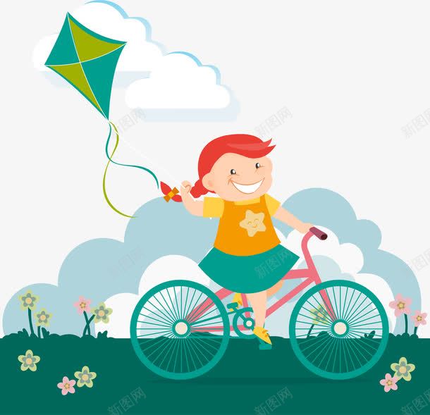骑单车放风筝的女孩png免抠素材_88icon https://88icon.com 放风筝的女孩 矢量骑单车放风筝的女孩 骑单车放风筝的女孩 骑单车的女孩