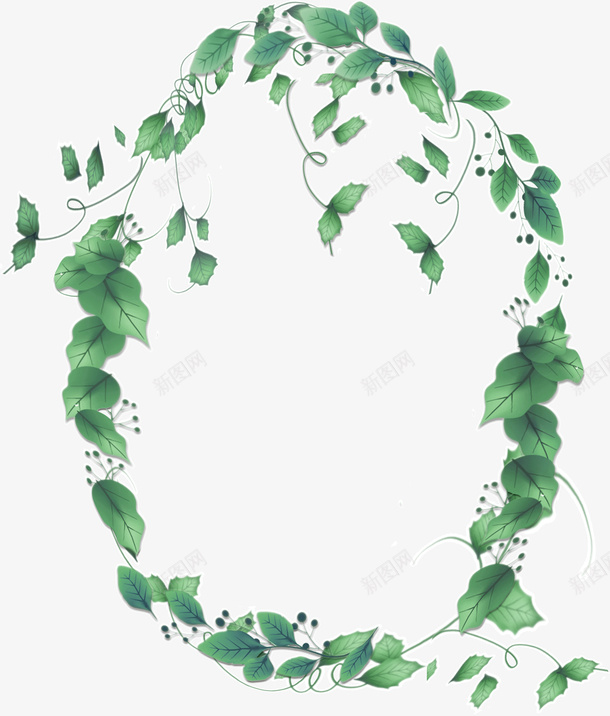 绿色清新草圈装饰图案png免抠素材_88icon https://88icon.com 免抠PNG 清新 绿色 草圈 装饰图案