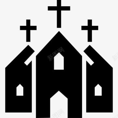 基督教堂图标图标