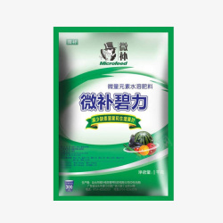 绿色简约肥料包装袋素材