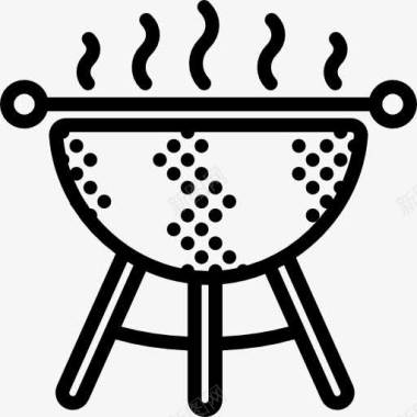 夏季传单Barbecue图标图标