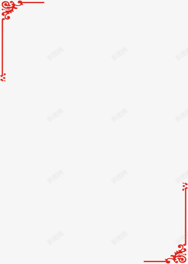 复古红色边框png免抠素材_88icon https://88icon.com 复古 红色 边框
