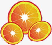 夏日卡通水果橙色橙子素材