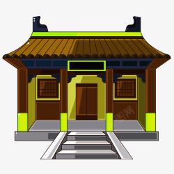 卡通中国建筑素材