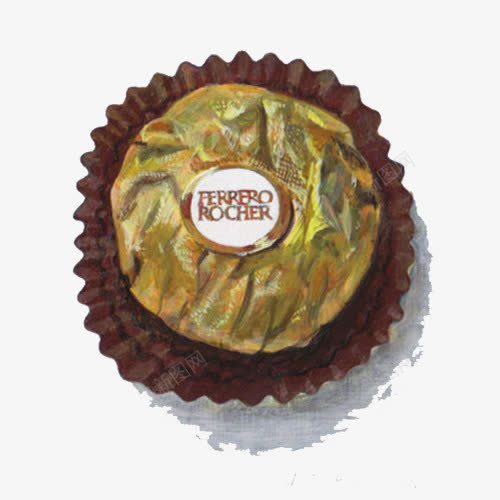 巧克力球手绘画片png免抠素材_88icon https://88icon.com 巧克力 手绘美食 甜食 色彩画
