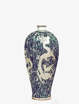 黑色复古龙纹瓷器png免抠素材_88icon https://88icon.com 复古 瓷器 黑色