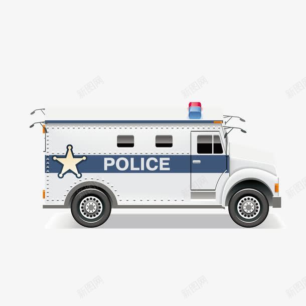 手绘警车png免抠素材_88icon https://88icon.com 手绘画 汽车 矢量装饰 装饰 警车