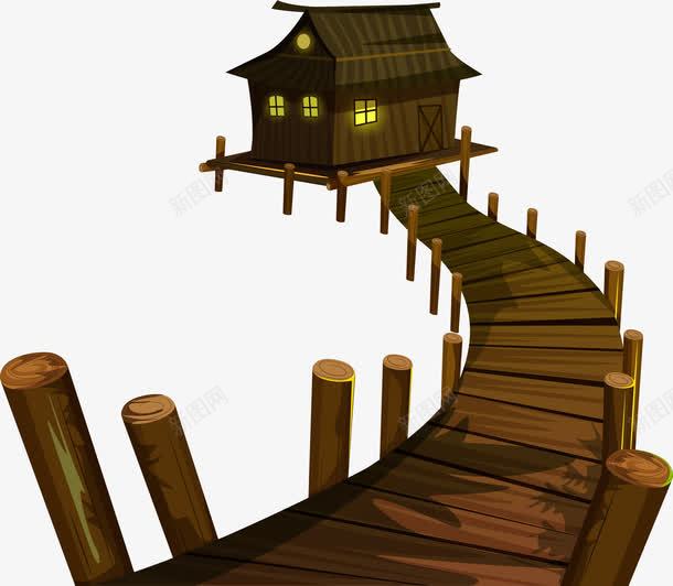 咖啡色简约小路小屋装饰图案png免抠素材_88icon https://88icon.com 免抠PNG 咖啡色 小屋 小路 简约 装饰图案