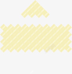 黄色字母三角标签素材