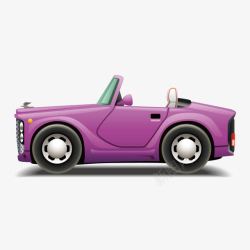 紫色敞篷车素材