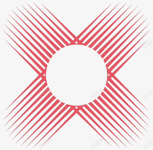 交叉线条装饰png免抠素材_88icon https://88icon.com 交叉 圆形 矢量彩色素材 线条
