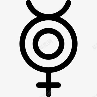 男女雌雄同体的图标图标