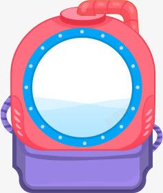 小桶洗衣机手绘粉色素材