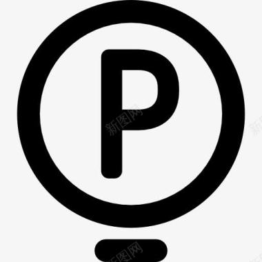 P在一个圈内图标图标