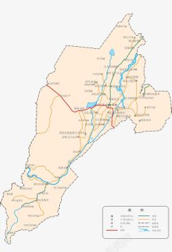新疆莎车县地图素材
