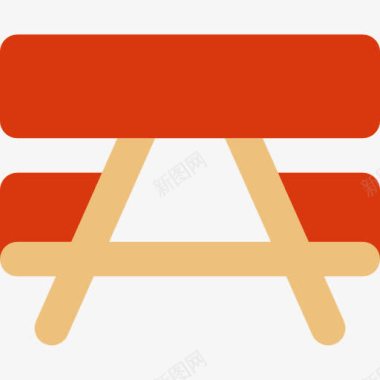 野餐桌上图标图标