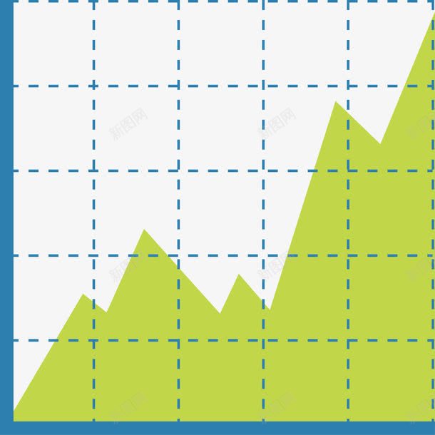 金融信息图表png免抠素材_88icon https://88icon.com 上升 商务 科技 绿色图表 股票 走势图 走向 走线