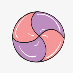紫色的圆环图形素材