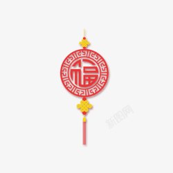 红色中国结素材