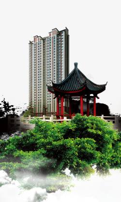 中国风凉亭建筑素材