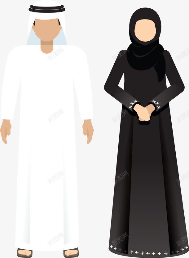 阿拉伯少男少女png免抠素材_88icon https://88icon.com ppt旅游插图 国际旅游 扁平创意图