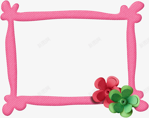 粉色花朵创意相框png免抠素材_88icon https://88icon.com 创意相框 粉色相框 花朵相框