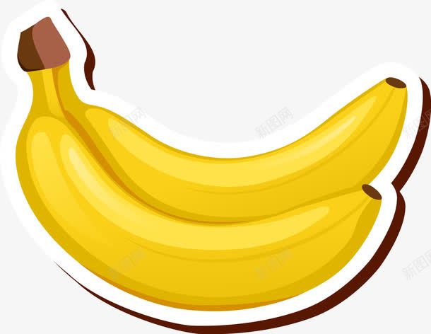 香蕉4png免抠素材_88icon https://88icon.com 手绘香蕉 水果 润肠通便 矢量香蕉