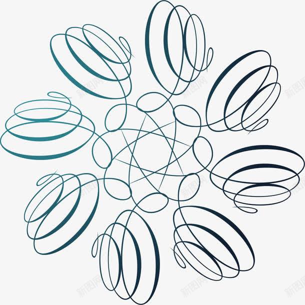 蓝色装饰对称螺旋线png免抠素材_88icon https://88icon.com 对称 矢量蓝色 蓝色 蓝色矢量 螺旋 装饰矢量