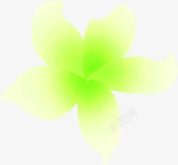 春天黄绿色花朵装饰素材