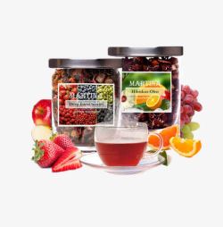 甜莓德国水果茶高清图片