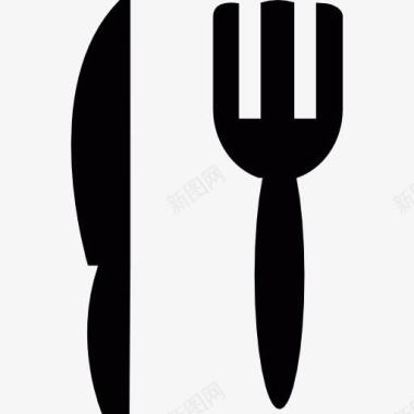 吃月饼刀和叉图标图标