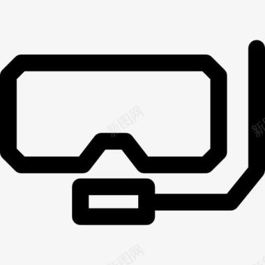 护目镜护目镜和潜水图标图标