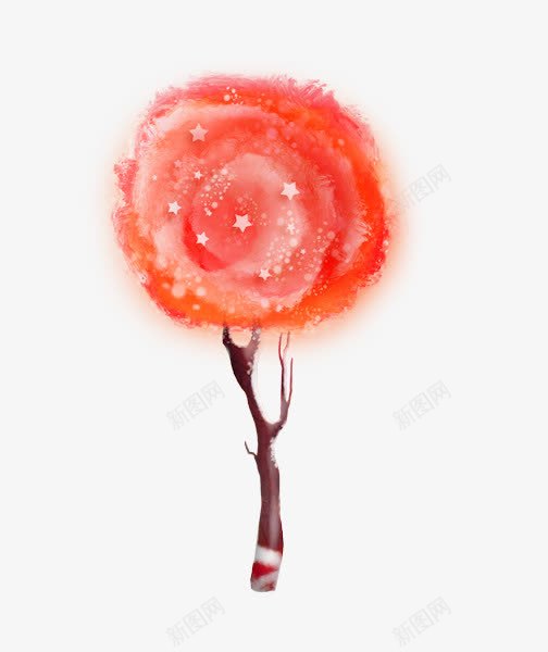 甜美粉红系的一棵树png免抠素材_88icon https://88icon.com 星星 树 甜美 粉红