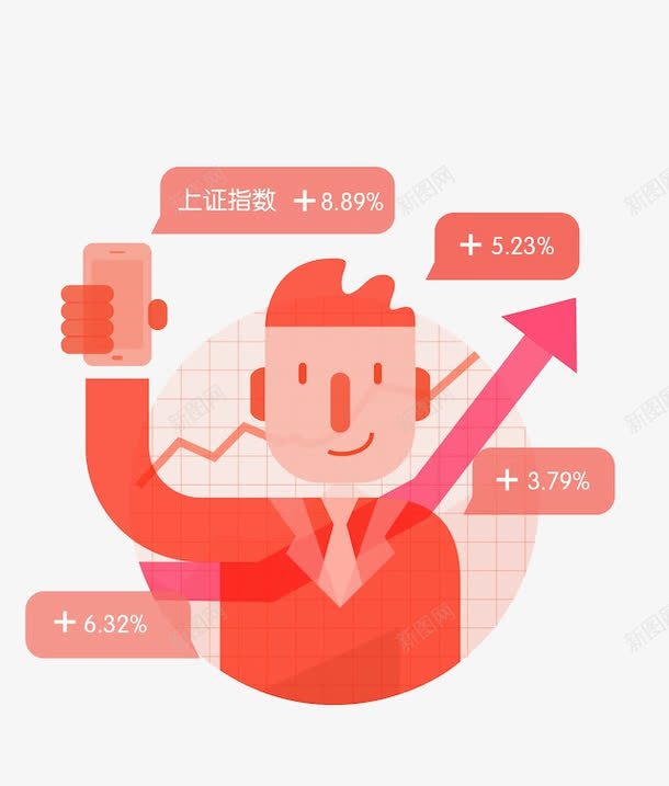 红色股票升值png免抠素材_88icon https://88icon.com 升值 红色 股价 股票