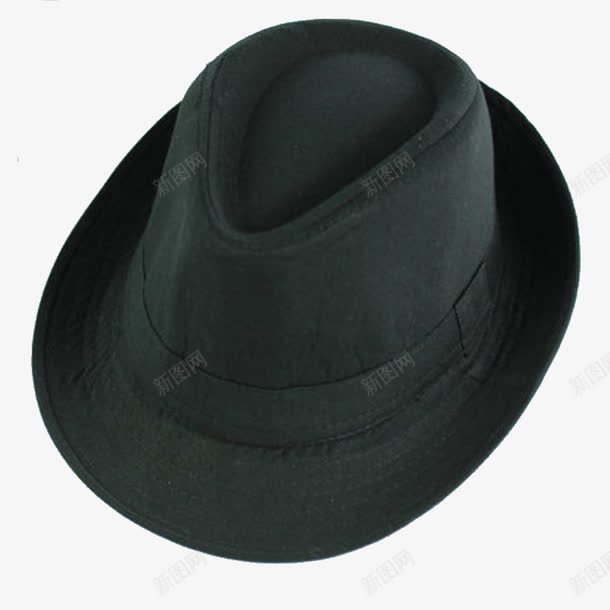 黑色绅士帽png免抠素材_88icon https://88icon.com 帽子 帽子图片 绅士帽 黑色