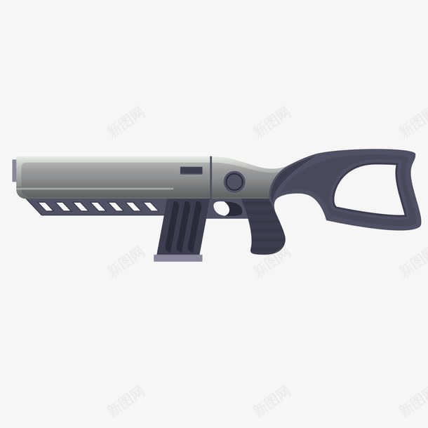 灰色散弹枪png免抠素材_88icon https://88icon.com 发射 威力 扳机 散弹枪 武器 灰色 自卫