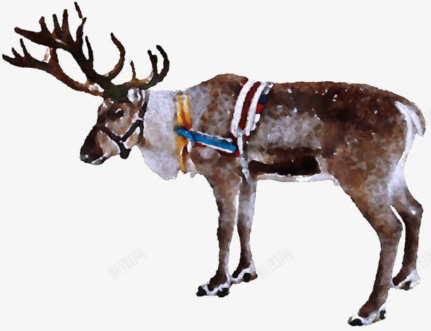 圣诞节的小鹿png免抠素材_88icon https://88icon.com PNG 动物 圣诞节 小鹿