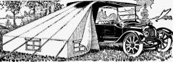 车型线图手绘车和帐篷高清图片