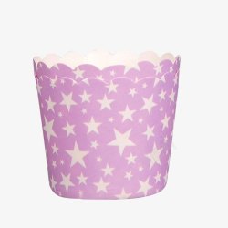 紫色星星蛋糕纸杯素材
