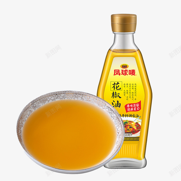 花椒油psd免抠素材_88icon https://88icon.com 实物 玻璃瓶中的花椒油 瓶装 碗装 花椒油