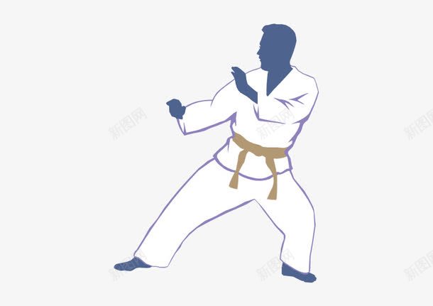 跆拳道动图矢量图ai免抠素材_88icon https://88icon.com 准备 男子 跆拳道 运动图 矢量图