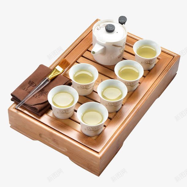 茶具茶盘套装png免抠素材_88icon https://88icon.com 产品实物 功夫茶具 泡茶 茶盘