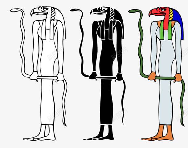 手绘古埃及壁画拿蛇的人png免抠素材_88icon https://88icon.com 古埃及 埃及图腾人像 壁画 手绘 蛇 金字塔壁画