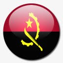 angola安哥拉国旗国圆形世界旗高清图片