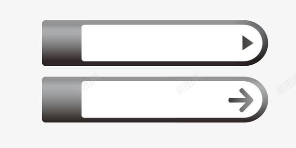 灰色箭头标题框png免抠素材_88icon https://88icon.com 标题底框 标题框 灰色 箭头